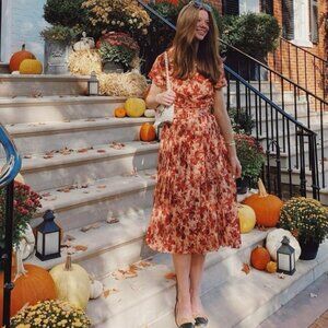 Tuckernuck Flowering Dogwood Azzurra Belted Midi Dress